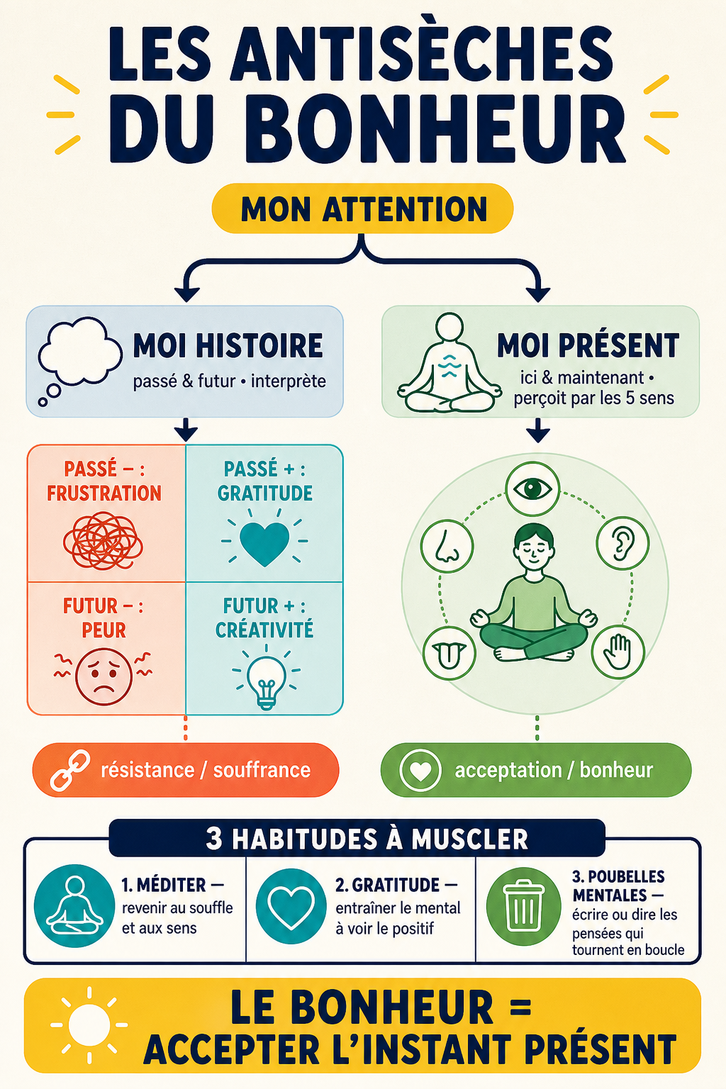 Bonheur = instant présent