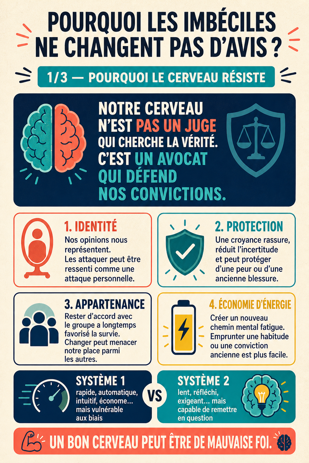Pourquoi le cerveau résiste?